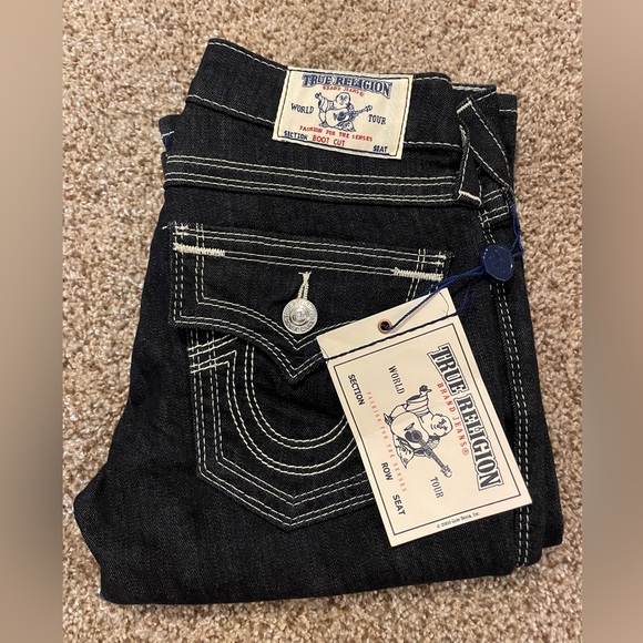 NWT True Religion Dark Wash Bootcut Jeans - Picture 4 of 12